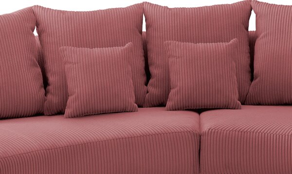 SEDACIA SÚPRAVA, textil, koralová Livetastic - Online Only obývacie izby, Online Only