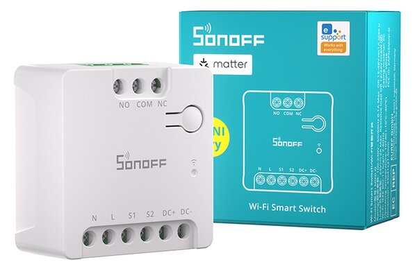 SONOFF MINI-D inteligentný WiFi Matter spínač (AC/DC 12–48 V, bezdotykový)