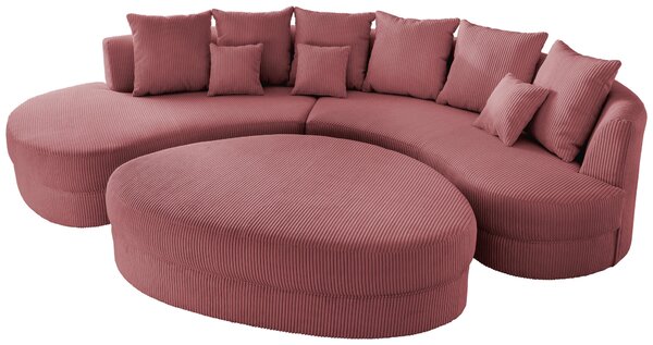 SEDACIA SÚPRAVA, textil, koralová Livetastic - Online Only obývacie izby, Online Only
