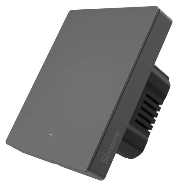 Inteligentný nástenný vypínač SONOFF M5-1C-80 s podporou Wi-Fi (1-kanálový, do rámu, grafitový)