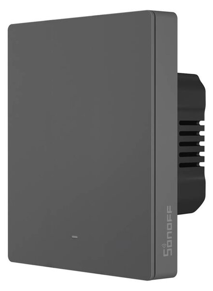Inteligentný nástenný vypínač SONOFF M5-1C-80 s podporou Wi-Fi (1-kanálový, do rámu, grafitový)