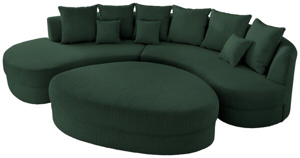 SEDACIA SÚPRAVA, textil, tmavozelená Livetastic - Online Only obývacie izby, Online Only