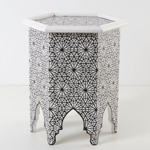 Marocký drevený stolík "Djamila"