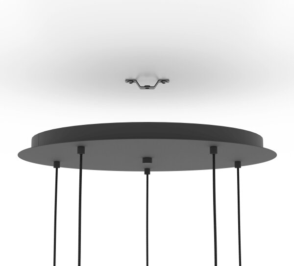 Eglo 390183 - Luster na lanku SERENARA 5xE27/40W/230V čierna/zlatá