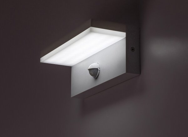 Rabalux 77116-LED Von. nás. svietidlo so senzorom ZARAGOZA LED/9W/230V IP54 biela