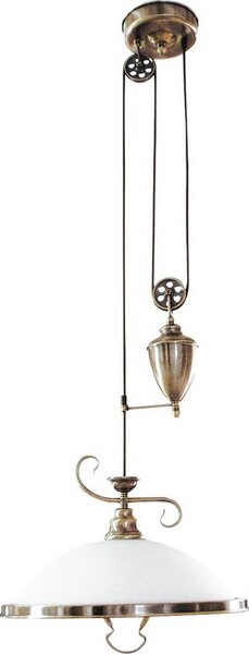 Rabalux ELISETT závesný luster s kladkou 60W/E27/IP20 - bronz