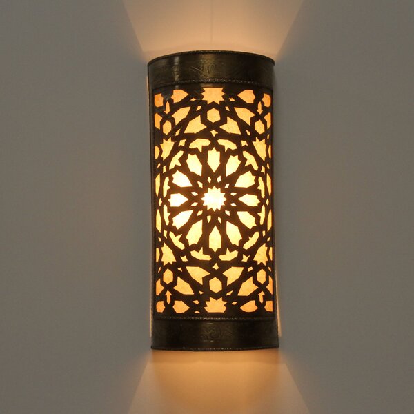 Mosadzná nástenná lampa "Kenza"
