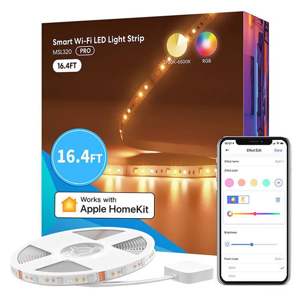 Inteligentný LED pásik WiFI s RGBWW Meross MSL320 (5 metrov) HomeKit
