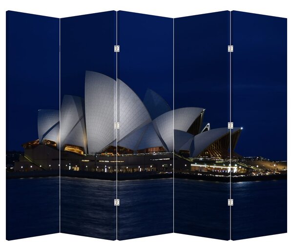 Paraván - Nočné Sydney (210x170 cm)