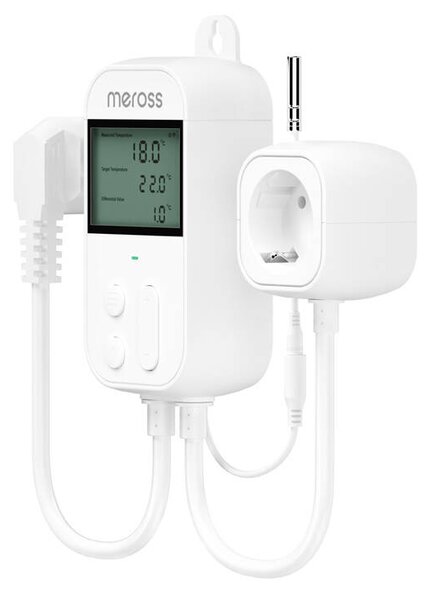 Zásuvný termostatický regulátor teploty Meross MTS960HK (HomeKit)