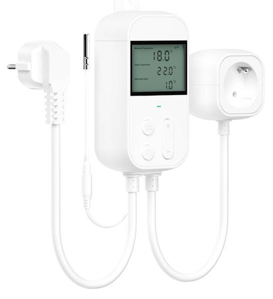 Zásuvný termostatický regulátor teploty Meross MTS960HK (HomeKit)