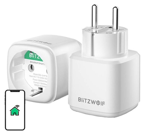 Inteligentná zásuvka Blitzwolf BW-SHP15, ZigBee, 3680W