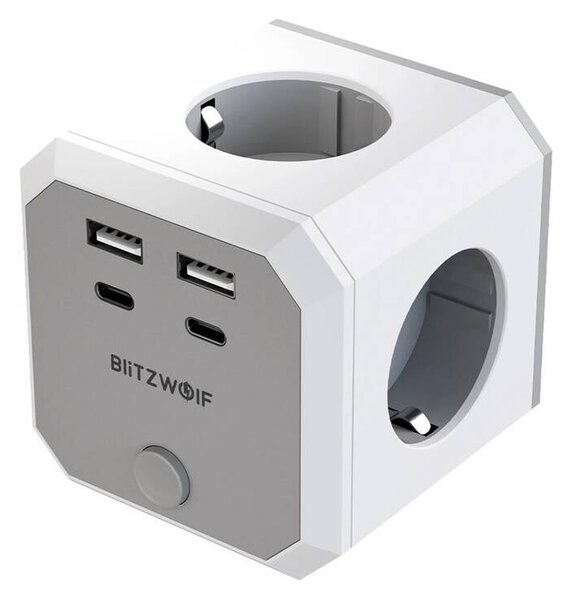 BlitzWolf BW-EC2 8-in-1 Power Cube (4xAC / 2 x USB-A / 2 x USB-C)