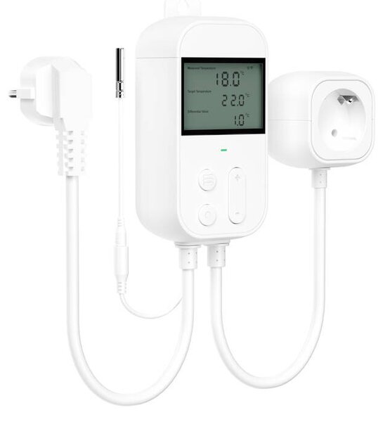 Zásuvný termostatický regulátor teploty Meross MTS960HK (HomeKit)