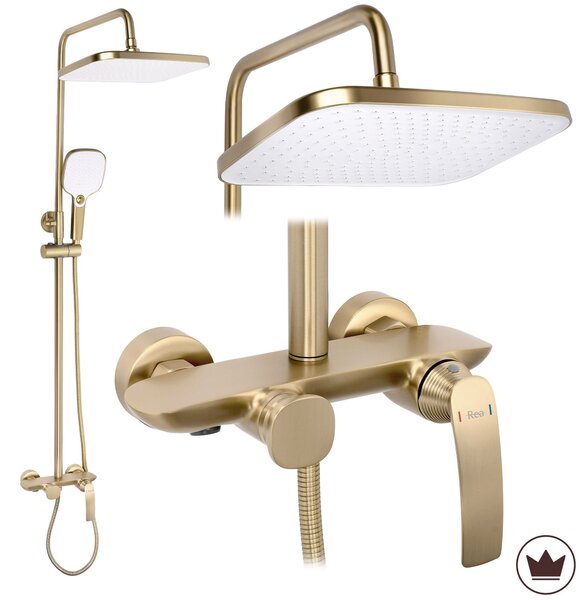Sprchový set PREMIUM Rea Como M1 Brush Gold