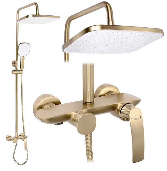 Sprchový set PREMIUM Rea Como M1 Brush Gold