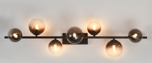 Brilagi - LED Prisadený luster MILLA 7xG9/3W/230V hnedá/dymová hnedá