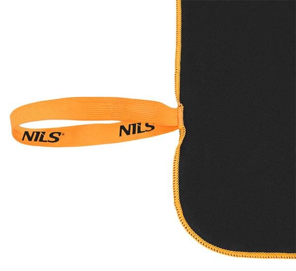 NCR12 ČIERNY/ORANŽOVÝ RUČNÍK Z MIKROVLÁKNA NILS