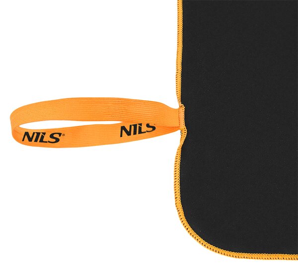 NCR12 ČIERNY/ORANŽOVÝ RUČNÍK Z MIKROVLÁKNA NILS