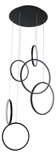 Brilagi - LED luster na lanku ECHO LED/80W/230V 4000K, priemer 50 cm, čierny