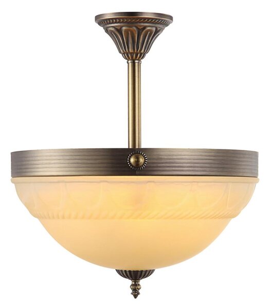 Brilagi - Luster na tyči DAHLIA 3xE27/40W/230V priemer 37 cm mosadz