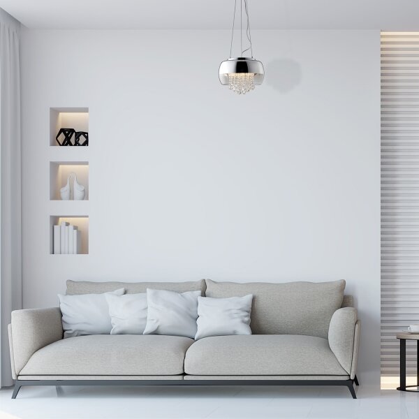 Krištáľový luster na lanku LUNA 1xE14/40W/230V