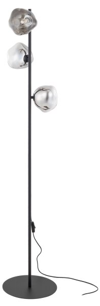 Brilagi - Stojacia lampa VULCANO 3xG9/8W/230V čierna/dymová čierna