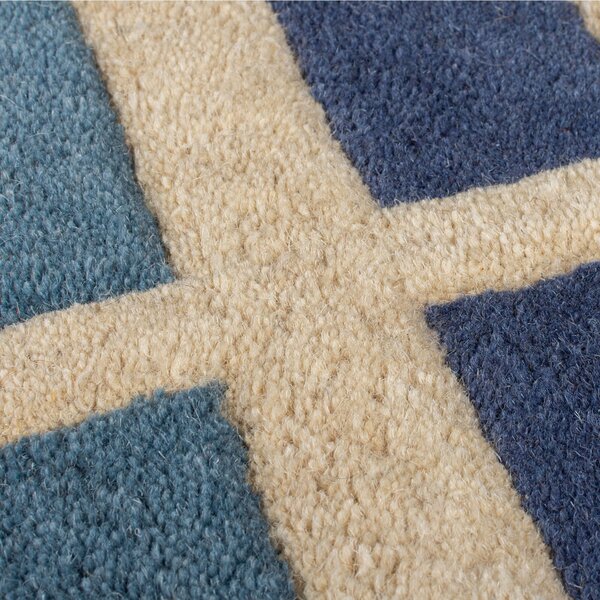 Flair Rugs , Ručne všívaný kusový koberec Illusion Retro Blocks Blue/Multi, 160x230, viacfarebná, obývacia izba