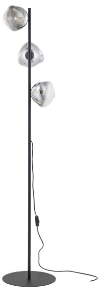 Brilagi - Stojacia lampa VULCANO 3xG9/8W/230V čierna/dymová čierna