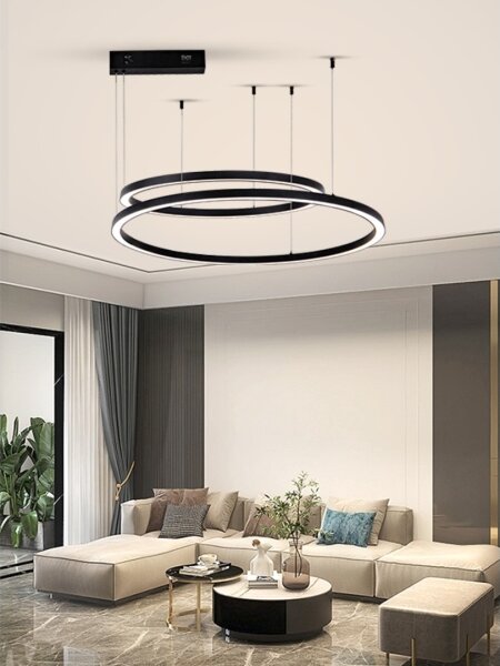 Immax NEO 07216L - LED Stmievateľný luster FINO 93W/230V 60/80cm čierna Tuya+DO