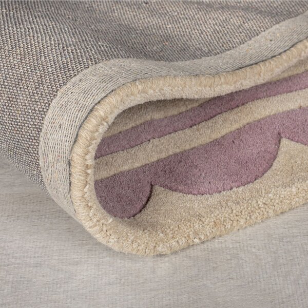 Flair Rugs , Ručne všívaný kusový koberec Lois Scallop Purple, 160x230, fialová, chodba / predsieň
