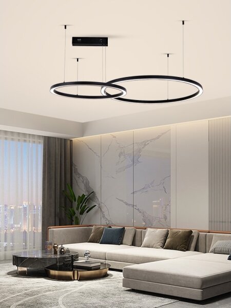 Immax NEO 07216L - LED Stmievateľný luster FINO 93W/230V 60/80cm čierna Tuya+DO