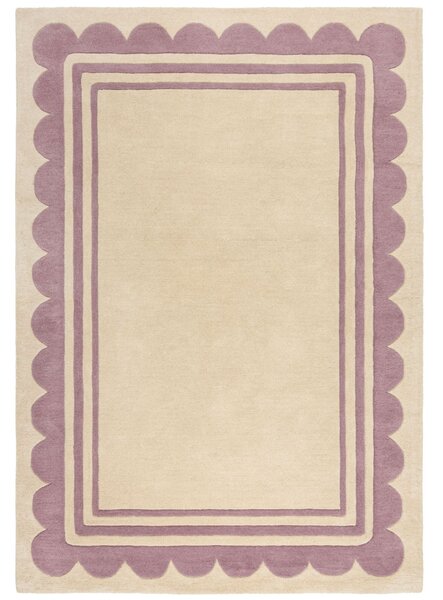 Flair Rugs , Ručne všívaný kusový koberec Lois Scallop Purple, 160x230, fialová, chodba / predsieň