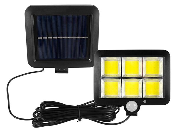 LED solárny reflektor so senzorom LED/1,5W/3,7V 6000K IP44 1200 mAh