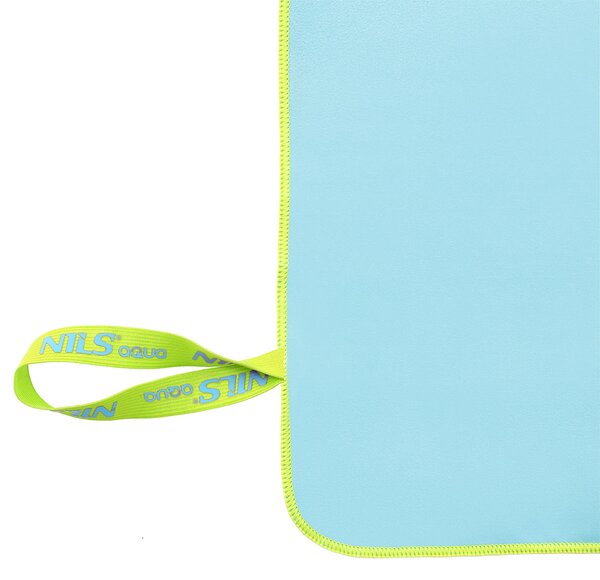 NAR12 SV. MODRÝ/ZELENÝ RUČNÍK Z MIKROVLÁKNA NILS AQUA