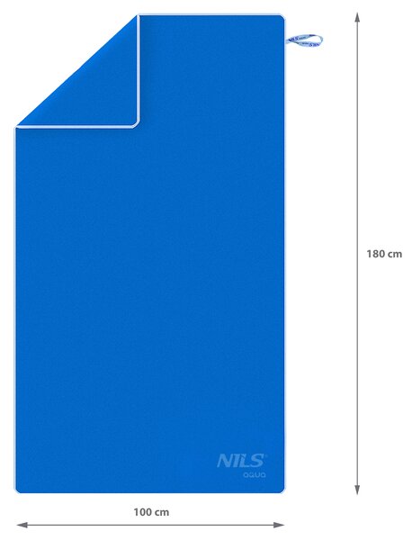 NAR12 MODRÝ/SVETLO MODRÝ RUČNÍK Z MIKROVLÁKNA NILS AQUA