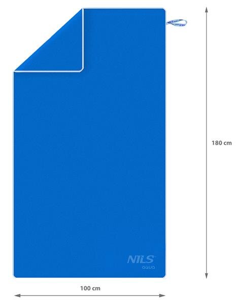 NAR12 MODRÝ/SVETLO MODRÝ RUČNÍK Z MIKROVLÁKNA NILS AQUA