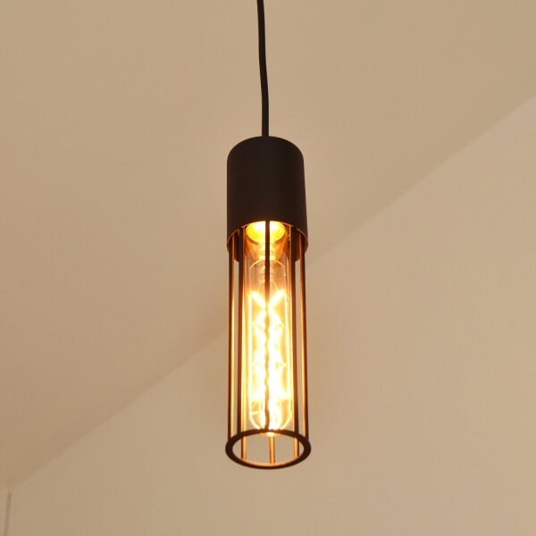 Luster na lanku MELODY 1xE27/15W/230V čierna