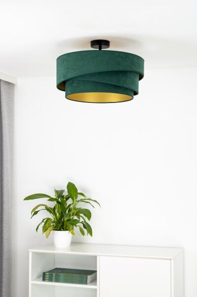 Duolla - Prisadený luster KOBO 1xE27/15W/230V pr. 45 cm zelená
