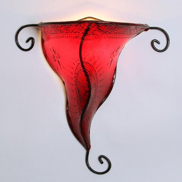 Kožené nástenné svietidlo "Nouna"