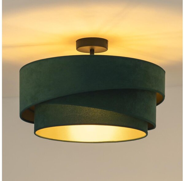Duolla - Prisadený luster KOBO 1xE27/15W/230V pr. 45 cm zelená