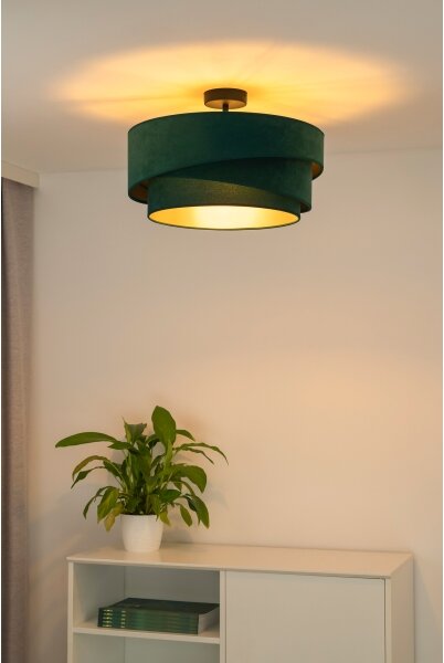 Duolla - Prisadený luster KOBO 1xE27/15W/230V pr. 45 cm zelená