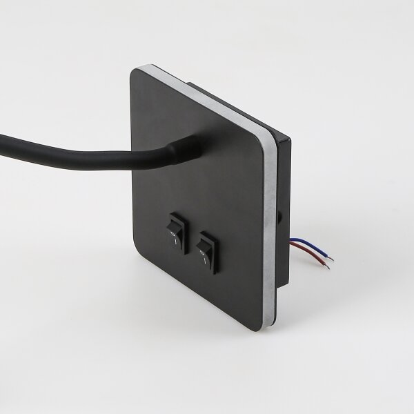 Brilagi - LED Flexibilná nástenná lampa MAYA Double LED/4W/230V + LED/3W čierna