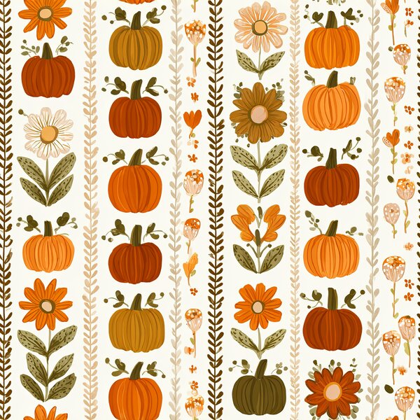 Flanelová obliečka na vankúš PUMPKIN LINES 45x45 cm, farebný