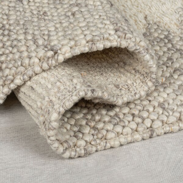 Flair Rugs , Ručne tkaný kusový koberec Minerals Border Natural, 160x230, béžová, chodba / predsieň