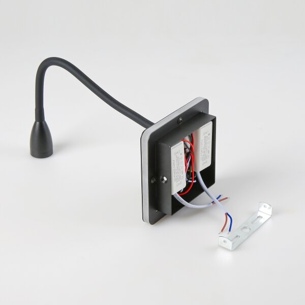 Brilagi - LED Flexibilná nástenná lampa MAYA Double LED/4W/230V + LED/3W čierna