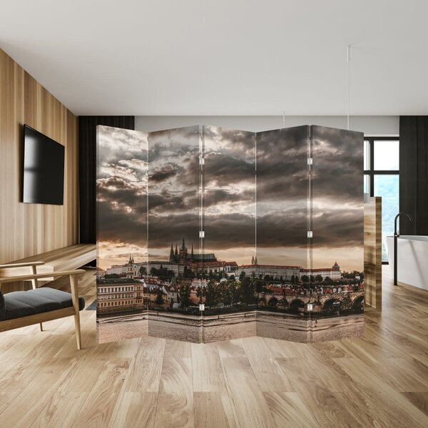 Paraván - Pražský hrad v šere (210x170 cm)
