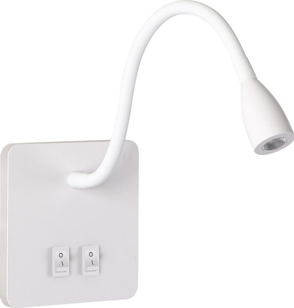 Brilagi - LED Flexibilná nástenná lampa MAYA Double LED/4W/230V + LED/3W biela