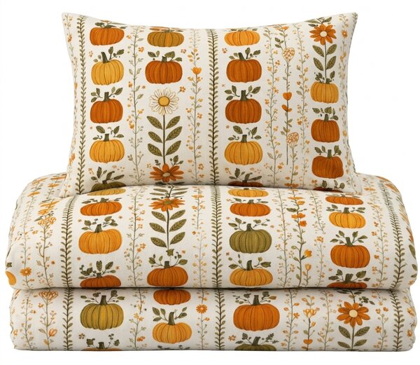 Flanelové obliečky PUMPKIN LINES farebné Rozmer obliečky: 70 x 90 cm | 140 x 200 cm