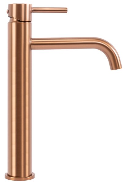 Umývadlová batéria REA LUNGO - brúsené Copper, vysoká
